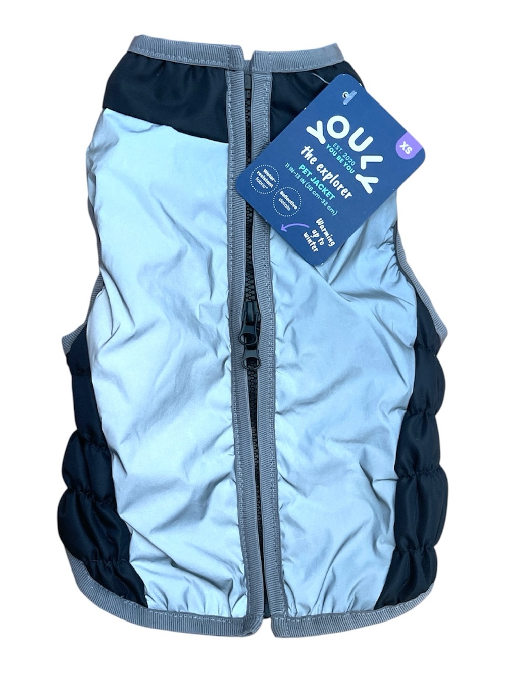 Dog Reflective Puffer Jacket XS